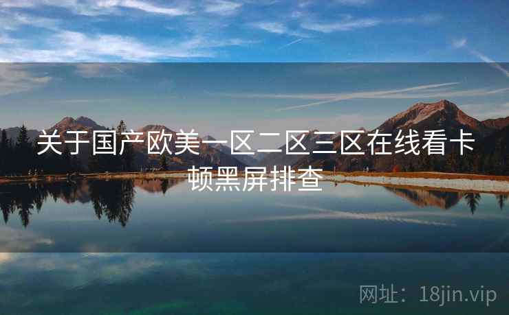 关于国产欧美一区二区三区在线看卡顿黑屏排查