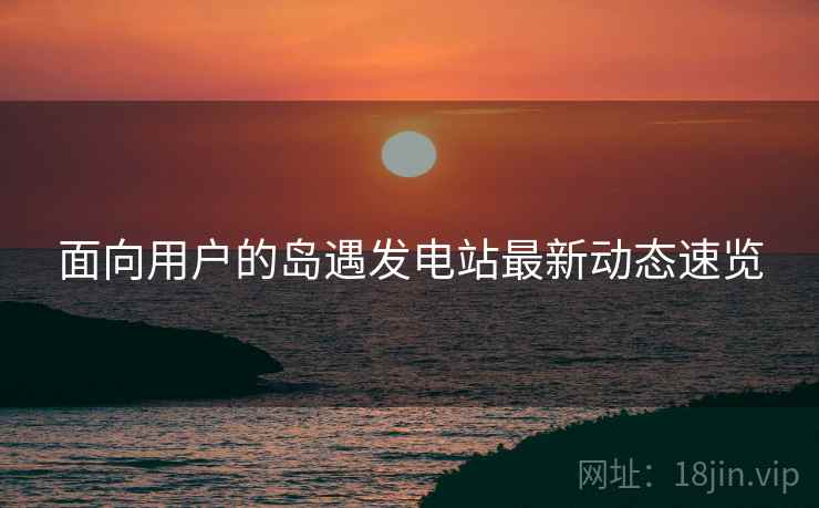 面向用户的岛遇发电站最新动态速览