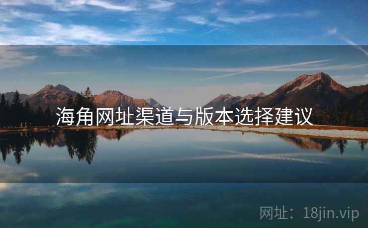 海角网址渠道与版本选择建议