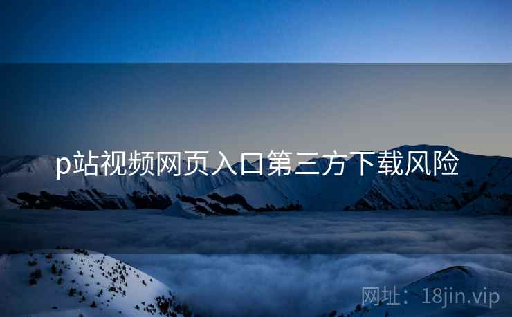 p站视频网页入口第三方下载风险