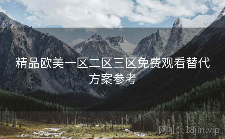 精品欧美一区二区三区免费观看替代方案参考